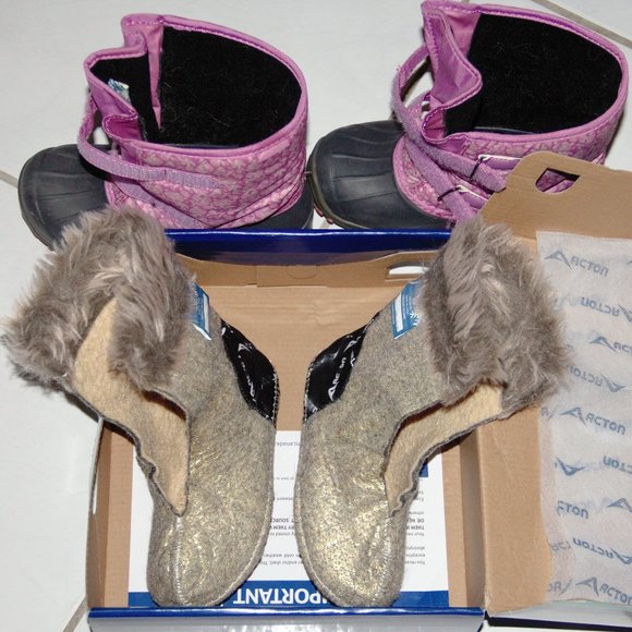 ACTON Giggle pale pink winter boot child/toddler/kid size 10 - Picture 7 of 9